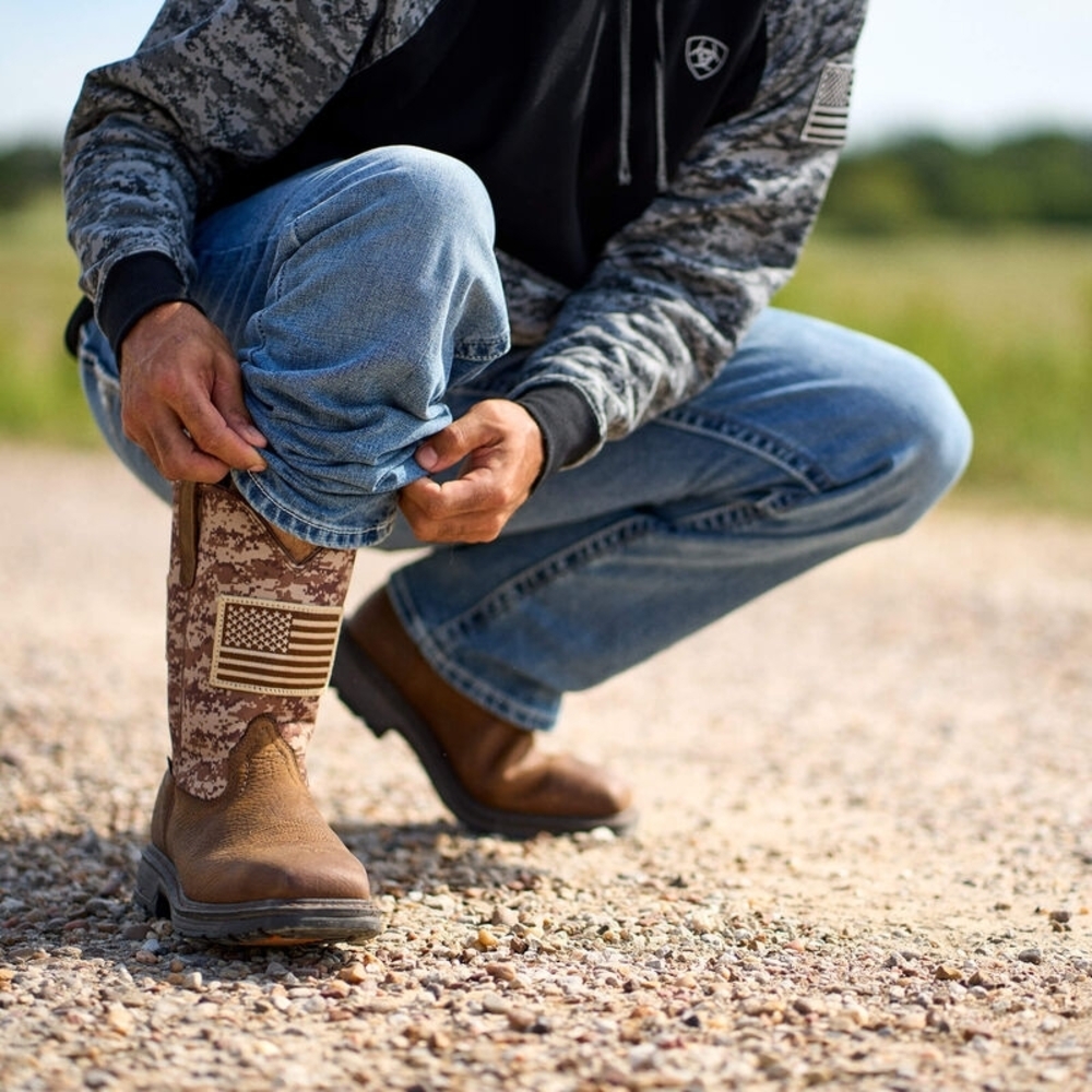 Ariat Brown and Tan Western Boots